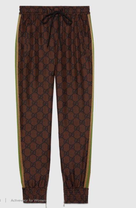 GUCCI Supreme print silk pant – Baysah Boutique